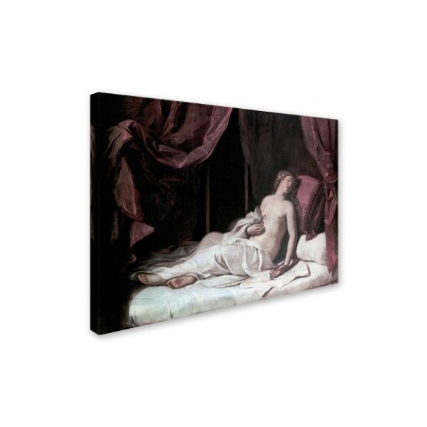 Guercino 'Death Of Cleopatra' Canvas Art,18x24